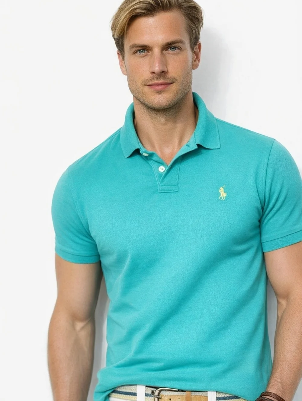 Lauren‎ Green  button polo L